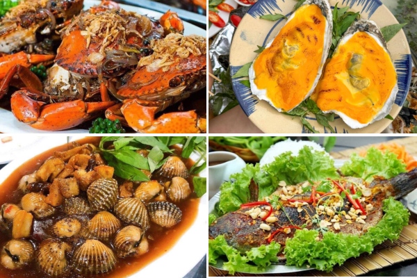 Cac Mon Nhau Hai San Hap Dan La Mieng